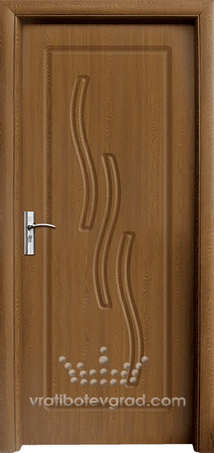 Интериорна HDF врата, модел 014-P Златен дъб