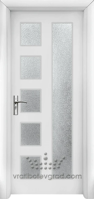 Интериорна HDF врата, модел 048 Бял