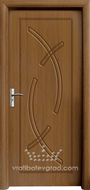 Интериорна HDF врата, модел 056-P Златен дъб