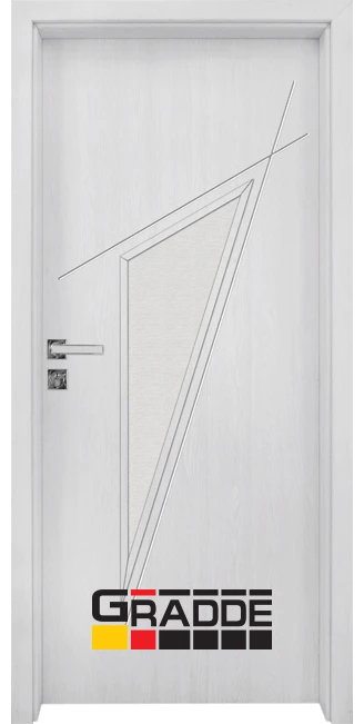 Интериорна HDF врата, модел Gradde Kristall Glas 4.2, Сибирска Лиственица
