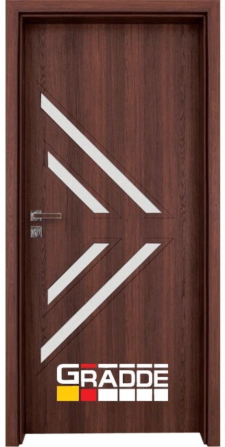 Интериорна HDF врата, модел Gradde Paragon Glas 3.4, Шведски дъб