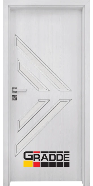 Интериорна HDF врата, модел Gradde Paragon Glas 3.4, Сибирска Лиственица